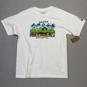 Señor Frogs Graphic T-Shirt Mens Large L Mazatlán Mexico Bar Cartoon Tee NWT